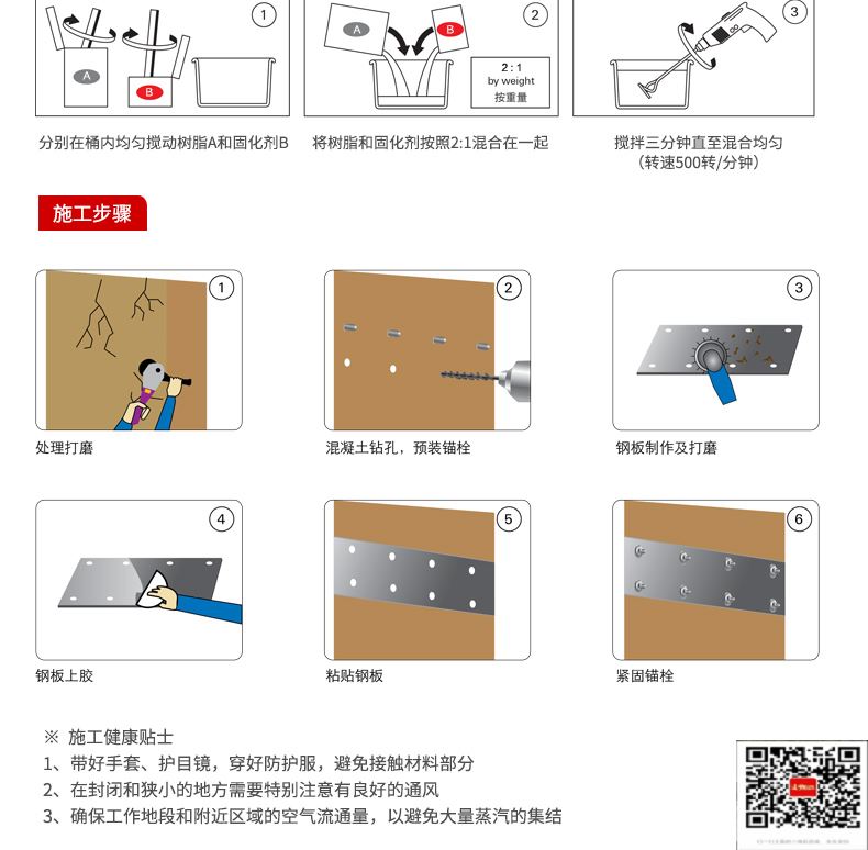 包钢保亭粘钢加固施工过程